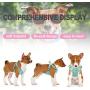 PAWDAY Dog Harness Soft Touch Suede Fabric Pet Vest Step in Adjustable Reflective No Pull Harness for Puppies, Small and Medium Dogs