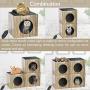 Heated Cat House, pentnf Upgraded Heating Cat Houses for Outdoor Cats and Small Dogs, A Waterproof Collapsible Indoor Cat House Kitty Shelter