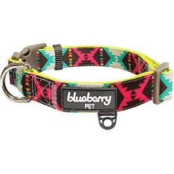 Blueberry Pet 2 Colors Soft & Comfy Vintage Tribal Dog Collars