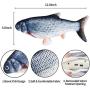 AIMICOCA Electric Moving Fish Cat Toy Realistic Moving Fish, Wiggle Fish Catnip Toys, Motion Kitten Toy, Interactive Pets Chew toys for Cat/Kitty/Kitten Fish Flop Cat Toy