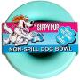 Sippy Pup No Spill Dog Bowl for Cats too (Seafoam Green)