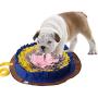 Dog Snuffle Mat Round Snack Feeding Slow Feeders Sniffing Nosework Training Pad Fun Playmat Toys for Dog Relieve Stress