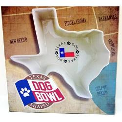 Texas Shaped Dog Bowl