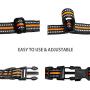 Hikiko No Pull Dog Harness, Walking Pet Harness with Dog Leash + Dog Collar Adjustable Outdoor Reflective Oxford Material Pet Vest for Dogs Easy Control for Medium to Large Breed Dogs