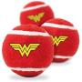 Buckle-Down Dog Toy Tennis Balls Wonder Woman Logo Red