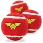 Buckle-Down Dog Toy Tennis Balls Wonder Woman Logo Red