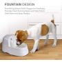 Dog Water Dispenser, Cat Drinking Fountain Pet Fountain with 2.5L (0.66GAL) Capacity, 5Pcs Carbon Filter,Ultra Quiet, Safe and Energysaving Water Bowl for Dogs Cats Birds