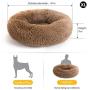 FORCHEER Calming Donut Dog Bed for Large Medium Small Dogs Removable Washable Comfy Cuddler Round Cat Beds in Multiple Sizes (23''/35''/47'')