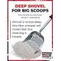 iPrimio Monster Cat Litter Scooper with 17 Inch Long Handle and Soft Grip - Sturdy Extra Large Deep Shovel Scoop - Great for Sore Hands