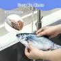 11'' Electric Moving Fish Cat Toy Realistic Flopping Catnip Kicker Toy Plush Simulation Wagging Fish Wiggle Interactive Cat Toy Pets Chew Bite Supplies with Motion Sensor, USB Charged, Catnip Pouches