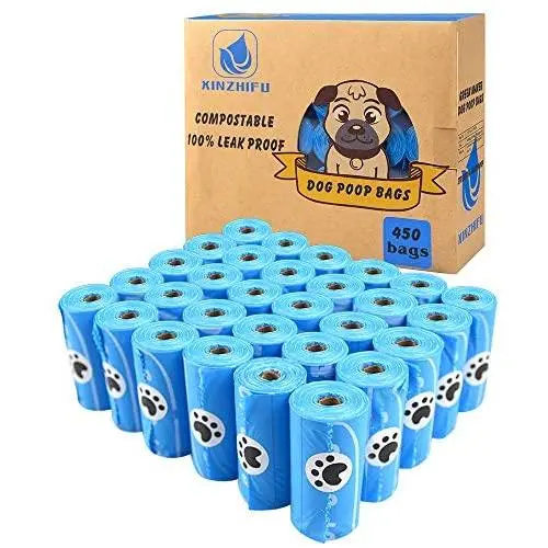 Biodegradable pet poop bags -450 Bags Extra Thick Strong 100%Leak Proof compostable dog waste bags large Biodegradable pet poop bags -450 Bags Extra Thick Strong 100%Leak Proof compostable dog waste bags large