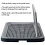 HIPIPET Puppy Dog Potty Tray 23.6X18.1X1.9 Puppy Pad Holder with Removable Post and Wall Cover for Cats and Dogs Toilet HIPIPET Puppy Dog Potty Tray 23.6X18.1X1.9 Puppy Pad Holder with Removable Post and Wall Cover for Cats and Dogs Toilet