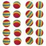 50 Pack Coloured Foam Cat Toys Balls Soft EVA Foam Rainbow Balls Interactive Cats Small Dogs Toys (1.5'')