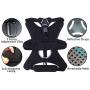 SCENEREAL Escape Proof Large Dog Harness - Outdoor Reflective Adjustable Vest with Durable Handle and Leash Ring for Medium Large Dogs Training Walking Hiking