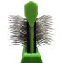 Pixikko Double Sided Flexible Head Slicker Brush for Cats & Dogs Daily Grooming