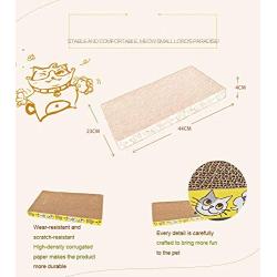 chenming Cat Scratch pad, Cat Scratcher Cardboard,Scratcher with Catnip,Cat Toy Scratch Board Lounge Refill