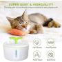 THMY Pet Water Fountain 2L Automatic Cat Water Dispenser with Water Level Window, Flower Style Water Drinking Fountain with LED Light for Cats Dogs THMY Pet Water Fountain 2L Automatic Cat Water Dispenser with Water Level Window, Flower Style Water Drinking Fountain with LED Light for Cats Dogs