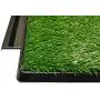 Downtown Pet Supply Dog Pee Potty Pad, Bathroom Tinkle Artificial Grass Turf, Portable Potty Trainer (20 x 25 Inch with Drawer)