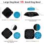 JASGOOD Large Dogs Bowl,Fun Slow Feeder Dog Bowl,Anti-Gulping Dog Slow Feeder Stop Bloat,Eco-Friendly Durable Big Pet Bowl