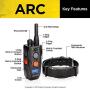Dogtra ARC Remote Training Collar - 3/4 Mile Range, Waterproof, Rechargeable, Static, Vibration - Includes PetsTEK Dog Training Clicker