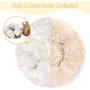 SlowTon Dog Calming Bed, Ultra Soft Donut Cuddler Nest Warm Plush Dog Cat Cushion with Cozy Sponge Non-Slip Bottom for Small Medium Pets Snooze Calm Sleeping Indoor, Machine Washable