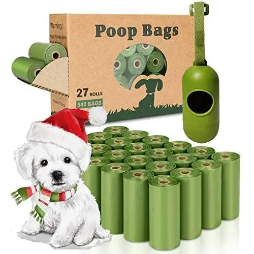 Yingdelai Dog Poop Bag, 540 Counts Biodegradable Dog Waste Bags with 1 Dispenser, Eco-Friendly Leak-Proof Pet Poop Bags for Doggy | Scented