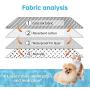 BFACCIA Washable Pee Pads for Dogs Resuable Dog Pee Pad Waterproof and Absorbent Travel Leak-Proof Dog Puppy Training Pads,Protects Floors and Rugs,Easy Cleanup (M-Grey)