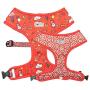 Bulltastic Candy Crush Reversible Dog Harness – Reversible, Comfortable, Adjustable, Easy to Clean – Fits Bulldogs, Pugs, and Other Dog Breeds
