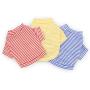 DroolingDog Dog Clothes Pet Striped T-Shirt for Small Dogs, Pack of 3