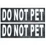 Doggie Stylz Set of 2 Reflective DO NOT PET Removable Patches with Hook Backing for Working Dog Harnesses & Vests. Durable and Interchangeable - Comes in 3 Sizes Small, Medium and Large Doggie Stylz Set of 2 Reflective DO NOT PET Removable Patches with Hook Backing for Working Dog Harnesses & Vests. Durable and Interchangeable - Comes in 3 Sizes Small, Medium and Large