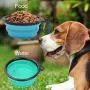 AGECASH A Collapsible Dog Bowl,Portable Dog Bowl, Travel Pet Bowl, Expandable for Cat Dog Water Bowls Food Feeding, 2 Pack Silicone Dog Bowl AGECASH A Collapsible Dog Bowl,Portable Dog Bowl, Travel Pet Bowl, Expandable for Cat Dog Water Bowls Food Feeding, 2 Pack Silicone Dog Bowl