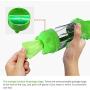 Dog Water Bottle Portable - 3 IN 1 Pet Water Bowl 300ML Drinking Cup with Little Shovel and Garbage Bags Box Dog Accessories - ABS Pet Water Bottle Outdoor for Walking Hiking Travel (Green)