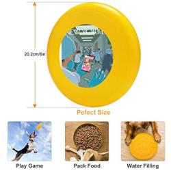 Pet Frisbee Flying Disc Dog Toy - Multifunction Bedtime Chris Ware
