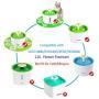 SAMANIJA Cat Water Fountain Filters for Flower Fountain Pet Fountain Replacement Filters with Resin and Active Carbon for Automatic Flower Water Dispenser Drinking Fountain 4 Pack