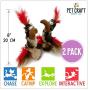 Pet Craft Supply Co. Kitty Condor Crazy Catnip Cuddler Funny Cuddling Chasing Hunting Irresistible Stimulating Soft Plush Boredom Relief Interactive Cat Toy with Realistic Feathers