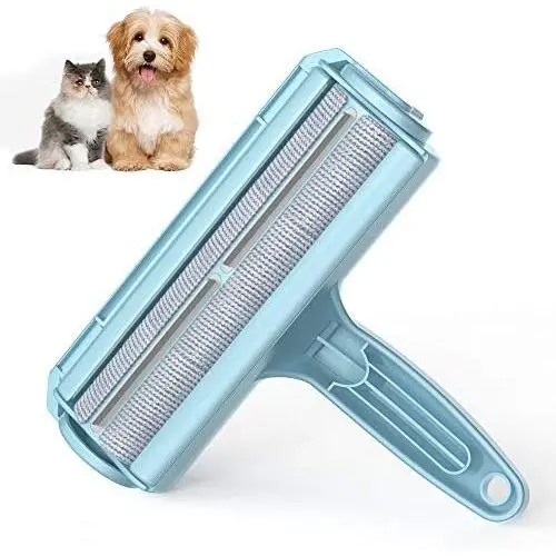 DELOMO Pet Hair Remover Roller - Dog & Cat Fur Remover with Self-Cleaning Base - Efficient Animal Hair Removal Tool - Perfect for Furniture, Couch, Carpet, Car Seat