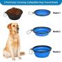 Kytely 2 Pack Extra Large Collapsible Dog Bowls, 34oz Foldable Dog Travel Bowls, Portable Dog Water Food Bowl with Carabiner, Pet Feeding Cup Dish for Traveling, Walking, Parking