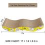 None/Brand Seven Master Cat Wide Scratching Pad 3 Pieces, Reversible Corrugate Cat Scratcher, Catnip Included
