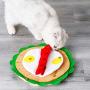 ROZKITCH Dog Snuffle Mat Round, Pet IQ Puzzle Feeding Pad to Add Fun, Slow Eat Bowl Blanke, Train Sniffing Foraging Nose Work, Durable Puppy Cat Hide and Seek Game Toys