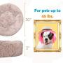 Houseables Comfort & Anti-Anxiety Dog Bed, Beds for Dogs, 30” x 30” x 5”, Beige, Round, Cuddler, Plush Donut Pillow, Cats, Puppy, Snuggle, Slumber Ball, Doggy Nest, Burrow, Washable, Self-Warming Houseables Comfort & Anti-Anxiety Dog Bed, Beds for Dogs, 30” x 30” x 5”, Beige, Round, Cuddler, Plush Donut Pillow, Cats, Puppy, Snuggle, Slumber Ball, Doggy Nest, Burrow, Washable, Self-Warming
