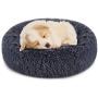 FOCUSPET Dog Bed Cat Bed Donut, Pet Bed Faux Fur Cuddler Round Comfortable for Small Medium Large Dogs Ultra Soft Calming Bed Self Warming Indoor Sleeping Bed Multiple Sizes (20/24/32/40/46)