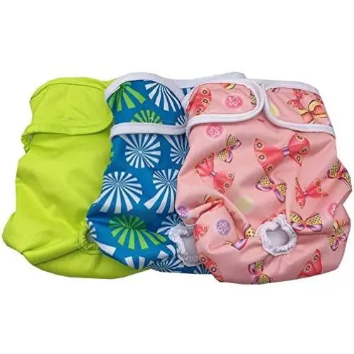 Cilkus Washable Dog Diapers Female for Small Dogs(3 Pack) of Durable Doggie Diapers, Premium Female Dog Diapers Cilkus Washable Dog Diapers Female for Small Dogs(3 Pack) of Durable Doggie Diapers, Premium Female Dog Diapers