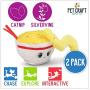 Pet Craft Supply Silly Snacks and Funny Food Crinkle Cuddling Catnip and Silvervine Toys