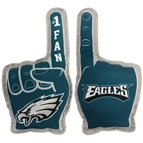 Pets First NFL Philadelphia Eagles #1 Fan Toy for Dogs & Cats. Best Tough PET Toy with Inner Squeaker, Team Color, one Size (PHL-3277) Pets First NFL Philadelphia Eagles #1 Fan Toy for Dogs & Cats. Best Tough PET Toy with Inner Squeaker, Team Color, one Size (PHL-3277)