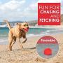 PETIZER Squeaky Dog Ball Toy for Aggressive Chewers ,4 Inches Indestructible Durable Big Dogs Chew Spiky Ball, Floatable Rubber Pet Toys for Medium &Large Breeds