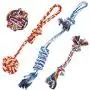 Bepets 4 Pack Dog Rope Toys for Small Dogs to Medium Dogs, Pet Toy Rope Dog Pull Toy Dog Tug Rope Dog Chew Toys for Puppies, Puppy Rope Toys Teething, Tug of War Dog Toy for Small Dog Bepets 4 Pack Dog Rope Toys for Small Dogs to Medium Dogs, Pet Toy Rope Dog Pull Toy Dog Tug Rope Dog Chew Toys for Puppies, Puppy Rope Toys Teething, Tug of War Dog Toy for Small Dog