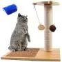 Odoland Cat Scratching Posts with Cat Self Groomer Massage Comb, 1 Sisal Scratch Pole Cat Scratcher with 4 Dangling Ball, Carpeted Base Play Area with Sisal Cat Scratching Pad and Small Perch Odoland Cat Scratching Posts with Cat Self Groomer Massage Comb, 1 Sisal Scratch Pole Cat Scratcher with 4 Dangling Ball, Carpeted Base Play Area with Sisal Cat Scratching Pad and Small Perch