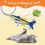 Cat Toys - Interactive Kitten Toys for Indoor Cats, No Noise, Funny, Washable & Skin-Friendly Floppy Fish Cat Toy, Catnip Toy Gift for Your Pets