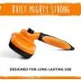 Mighty Paw Dog Grooming Brush | Durable Self-Cleaning Pet Brush. 100% Stainless Steel Soft Bent Bristles. Great for Removing Hair, Mats, & Tangles. Soft Ergonomic Handle for Extra Comfort