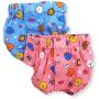 FunnyDogClothes Pack of 2 Dog Female Diapers Sanitary Pants Cotton for Small Pet Cat (Pack of 2 Pants, S: Waist: 10'' - 13'')